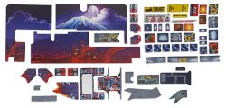 Stern Godzilla Premium & LE Full Playfield Decal Set